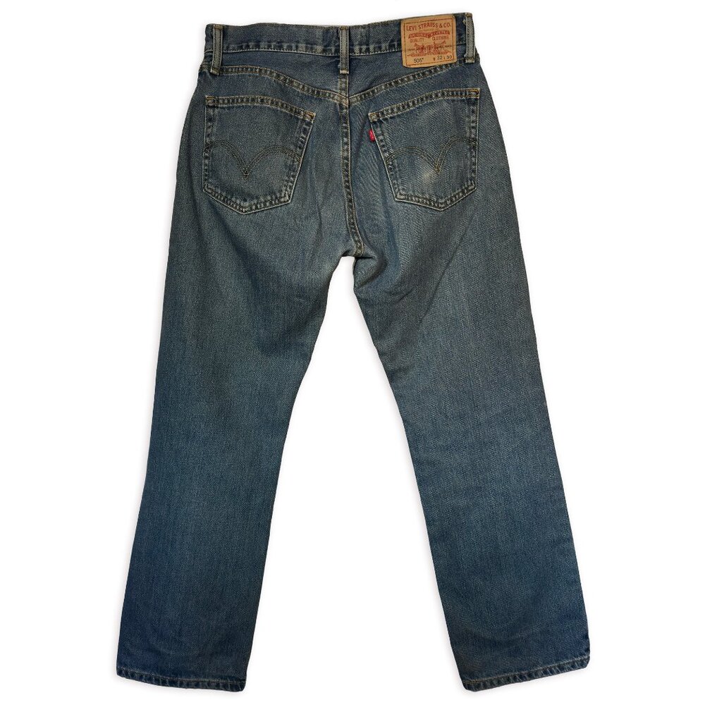 Levi's 505 Men's Jeans 32x30 100% Cotton Straight-Leg Classic